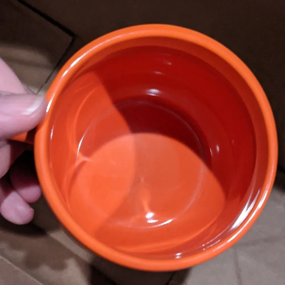 Pumpkin Orange Mug Cup Ceramic Geometric Boutique Style Gourd Autumn Fall